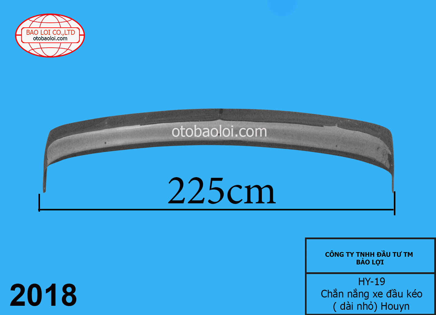 Chắn nắng xe đầu kéo( dài nhỏ) Houyn