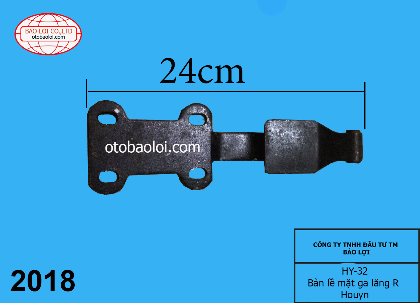 Bản lề mặt ga lăng R Houyn