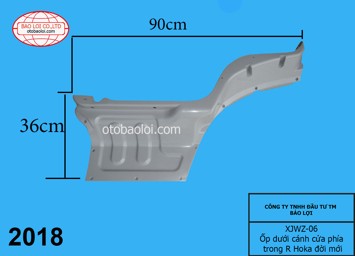 Ốp dưới cánh cửa phía trong R Hoka đời mới