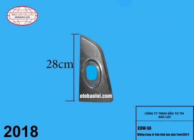 Miếng trang trí trên kính tam giác Faw4258 R