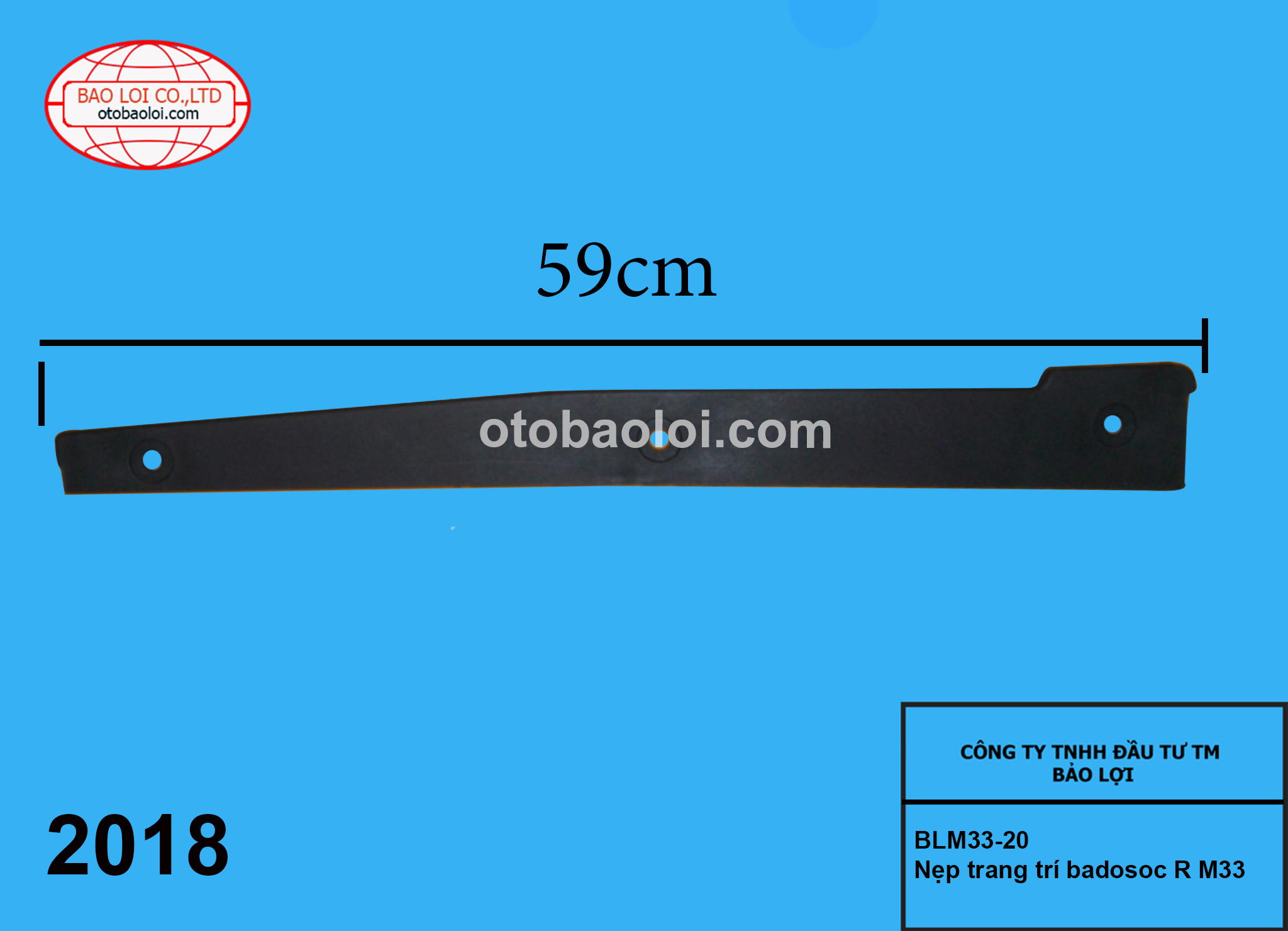 Nẹp trang trí badosoc R M33