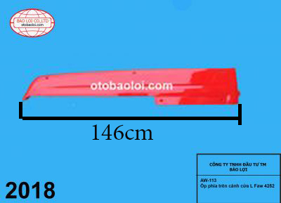 Ốp phía trên cánh cửa L Faw 4252