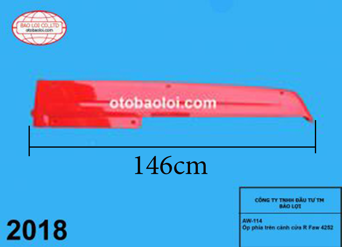 Ốp phía trên cánh cửa R Faw 4252