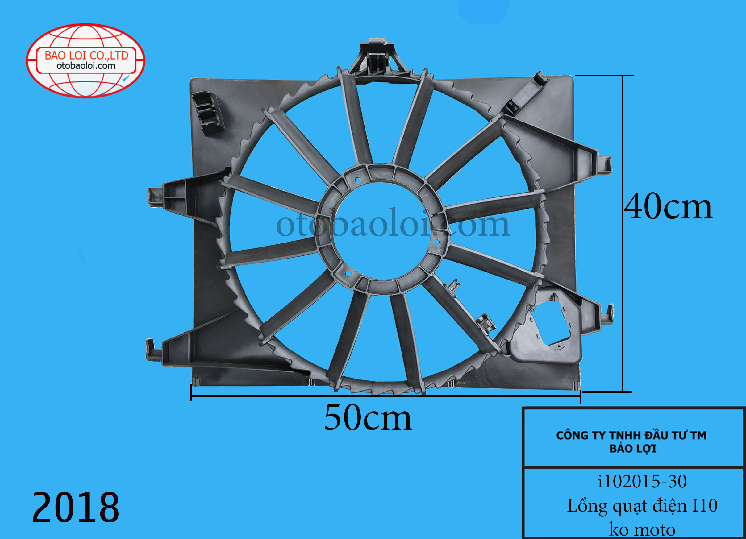 Lồng quạt điện I10 ko moto
