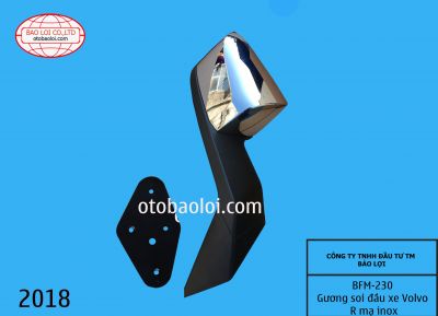 Gương soi đầu xe Volvo R mạ inox