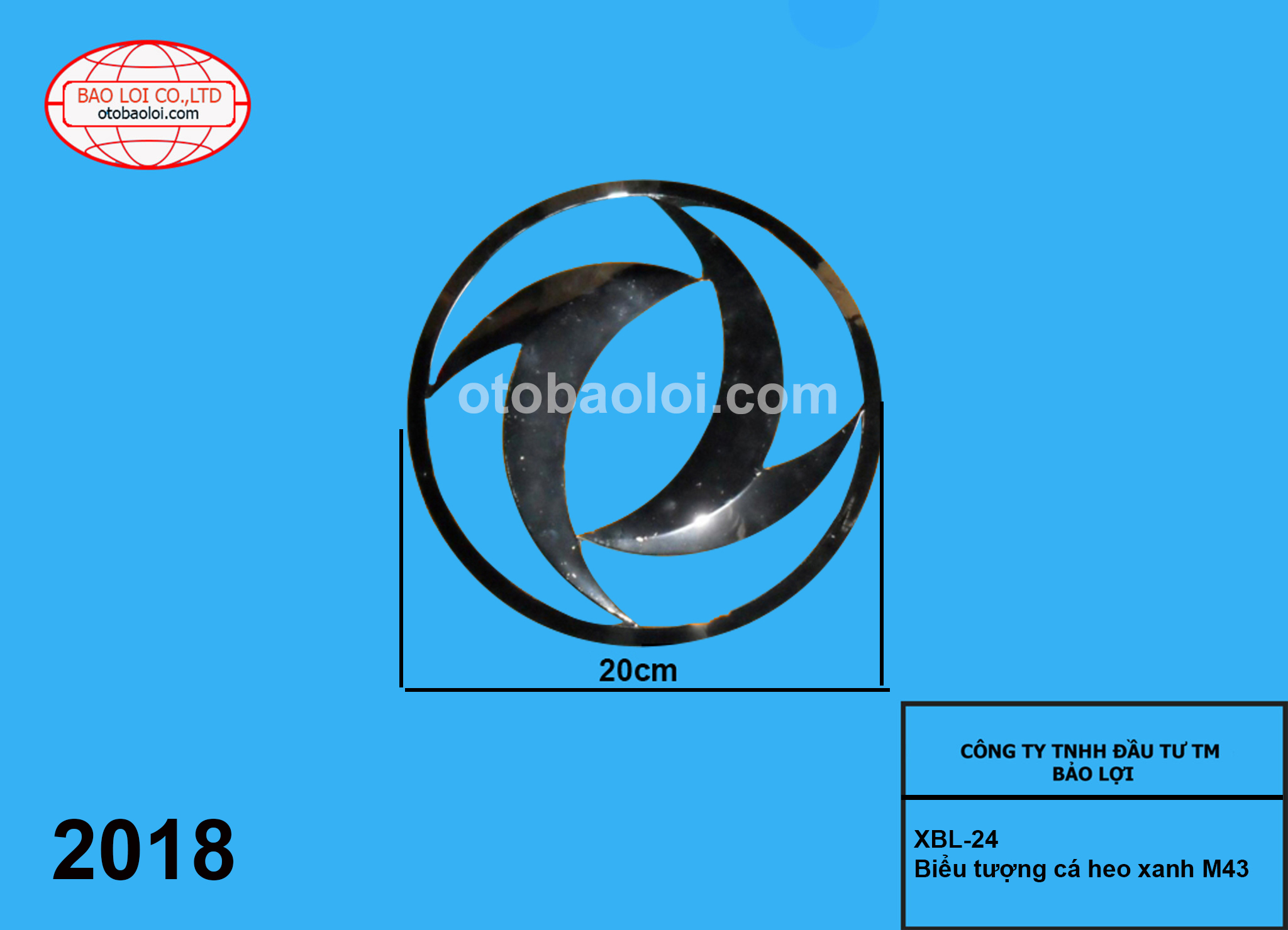 Biểu tượng cá heo xanh M43