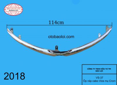 Ôp nắp cabo Vios mạ Crom