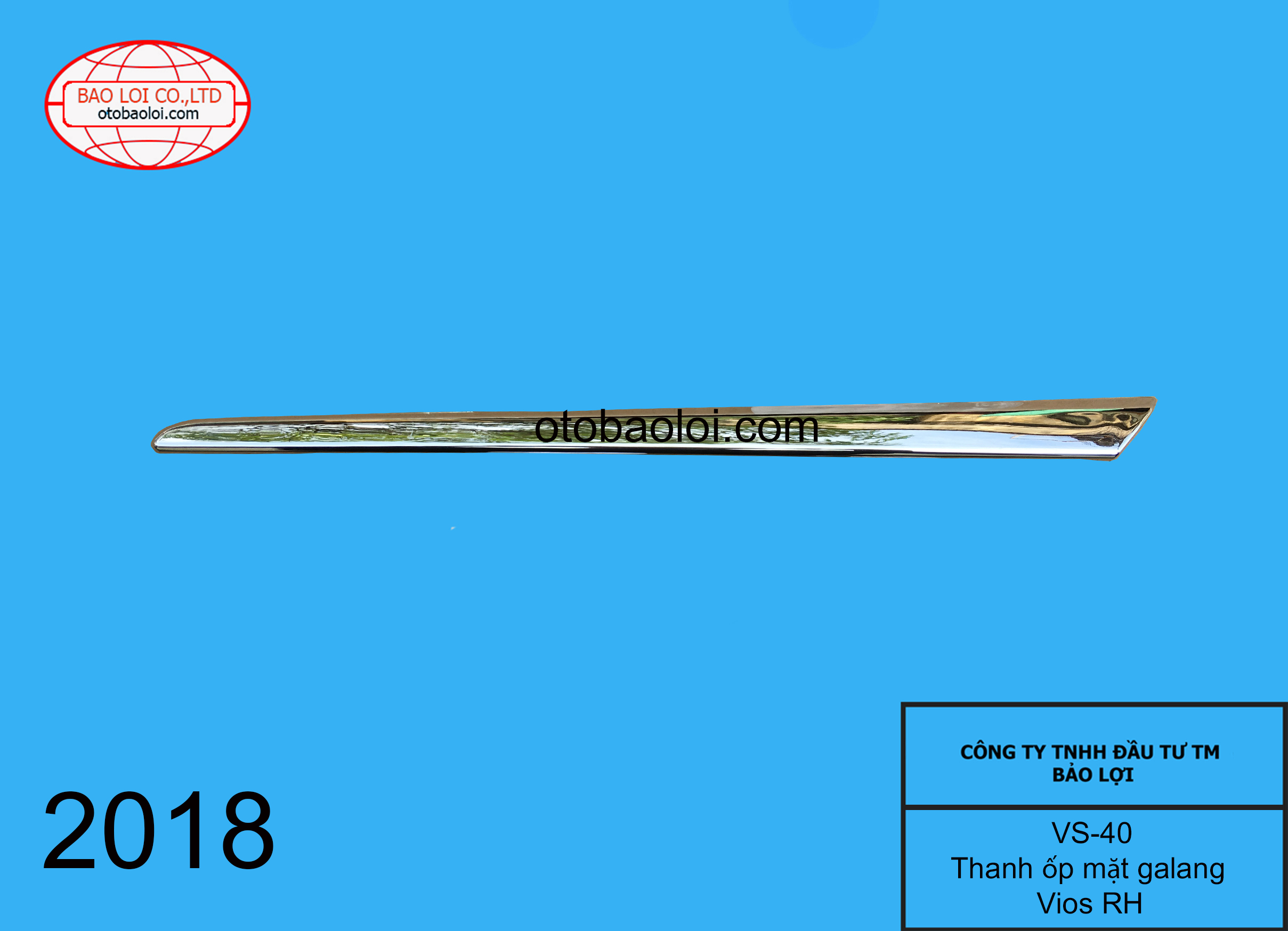 Thanh ốp mặt galang Vios RH