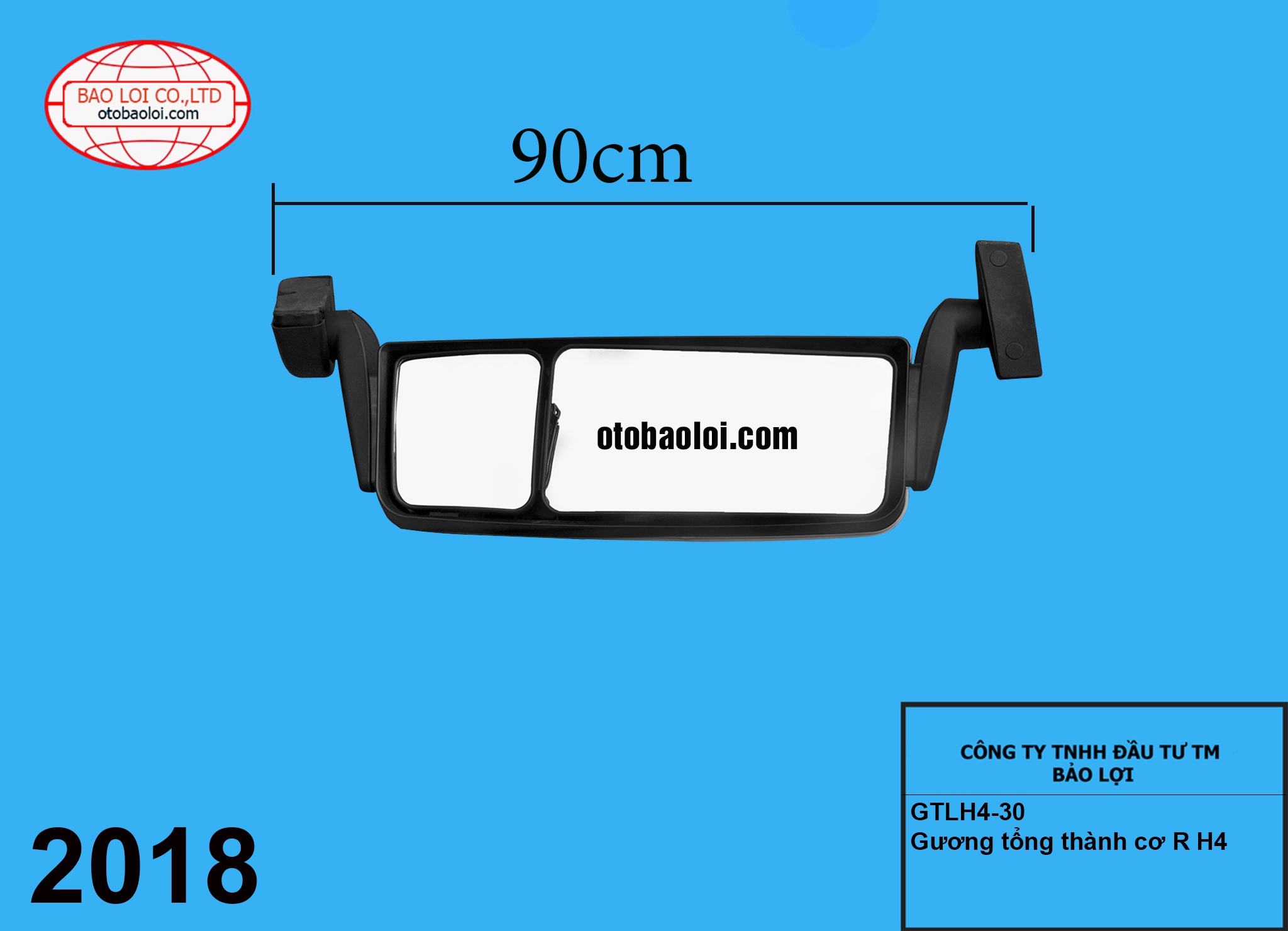 Gương tổng thành cơ R H4