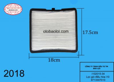 Lọc gió điều hòa i10 9713307010