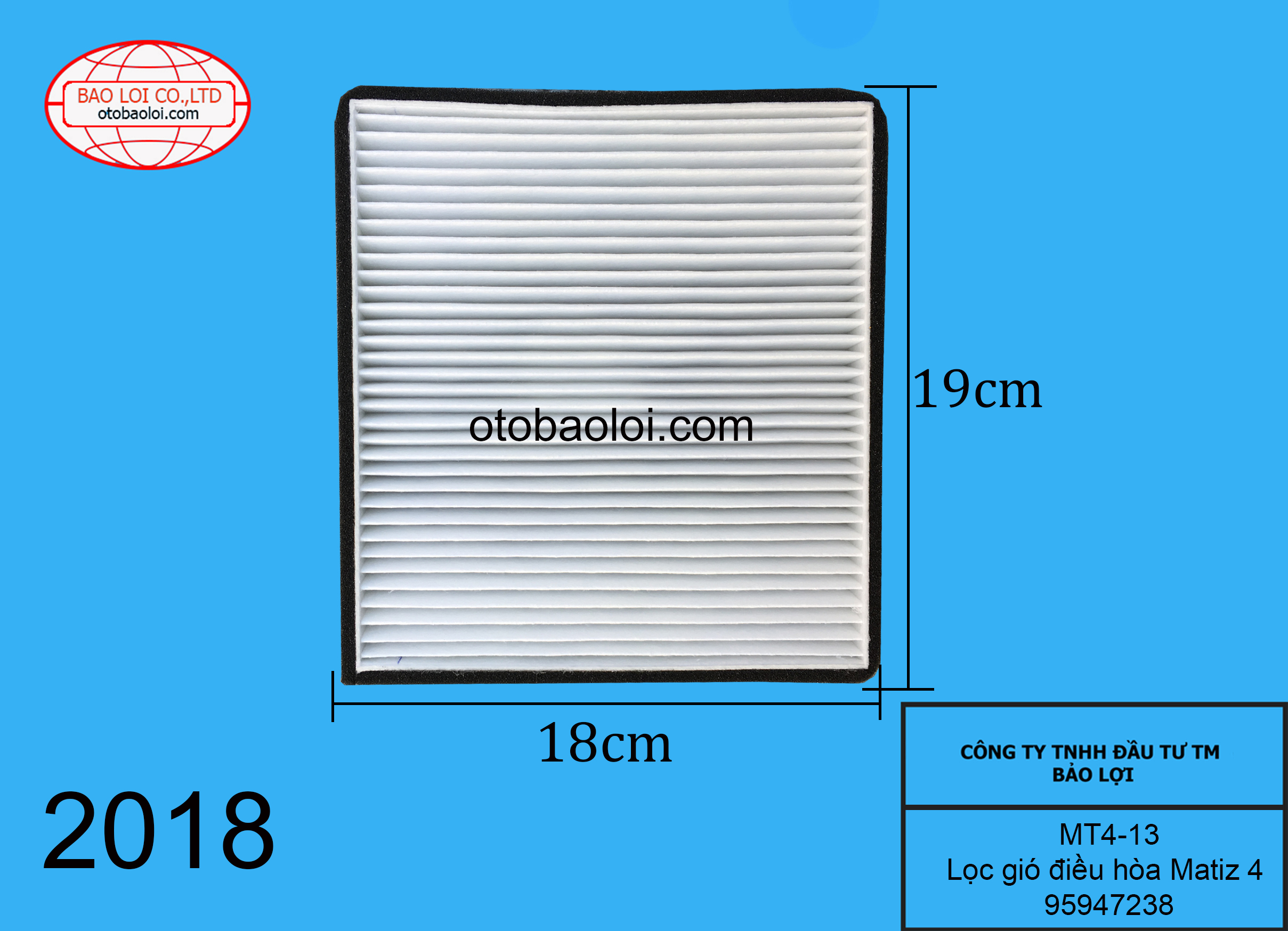 Lọc gió điều hòa Matiz 4 95947238