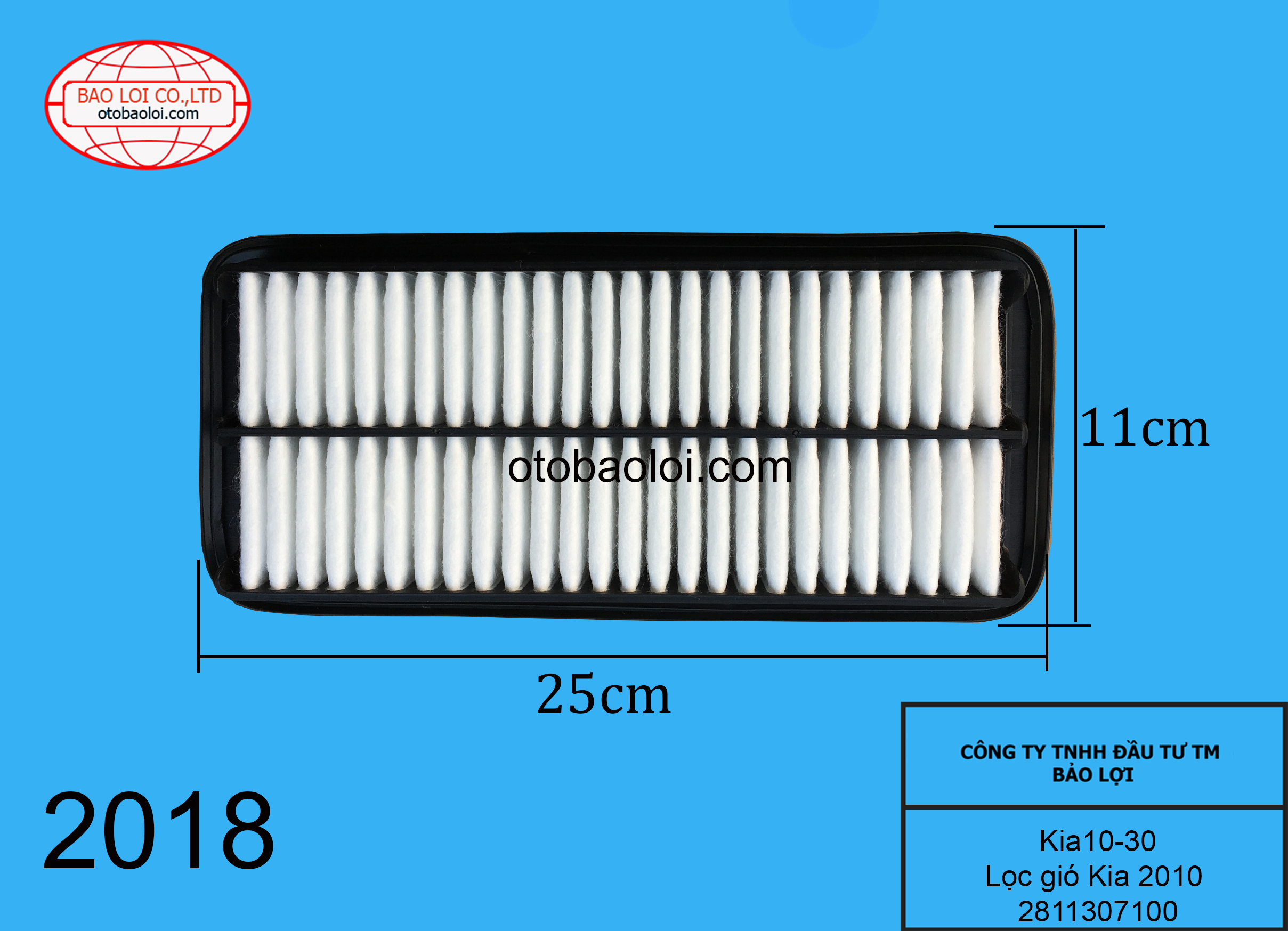 Lọc gió Kia 2010  2811307100