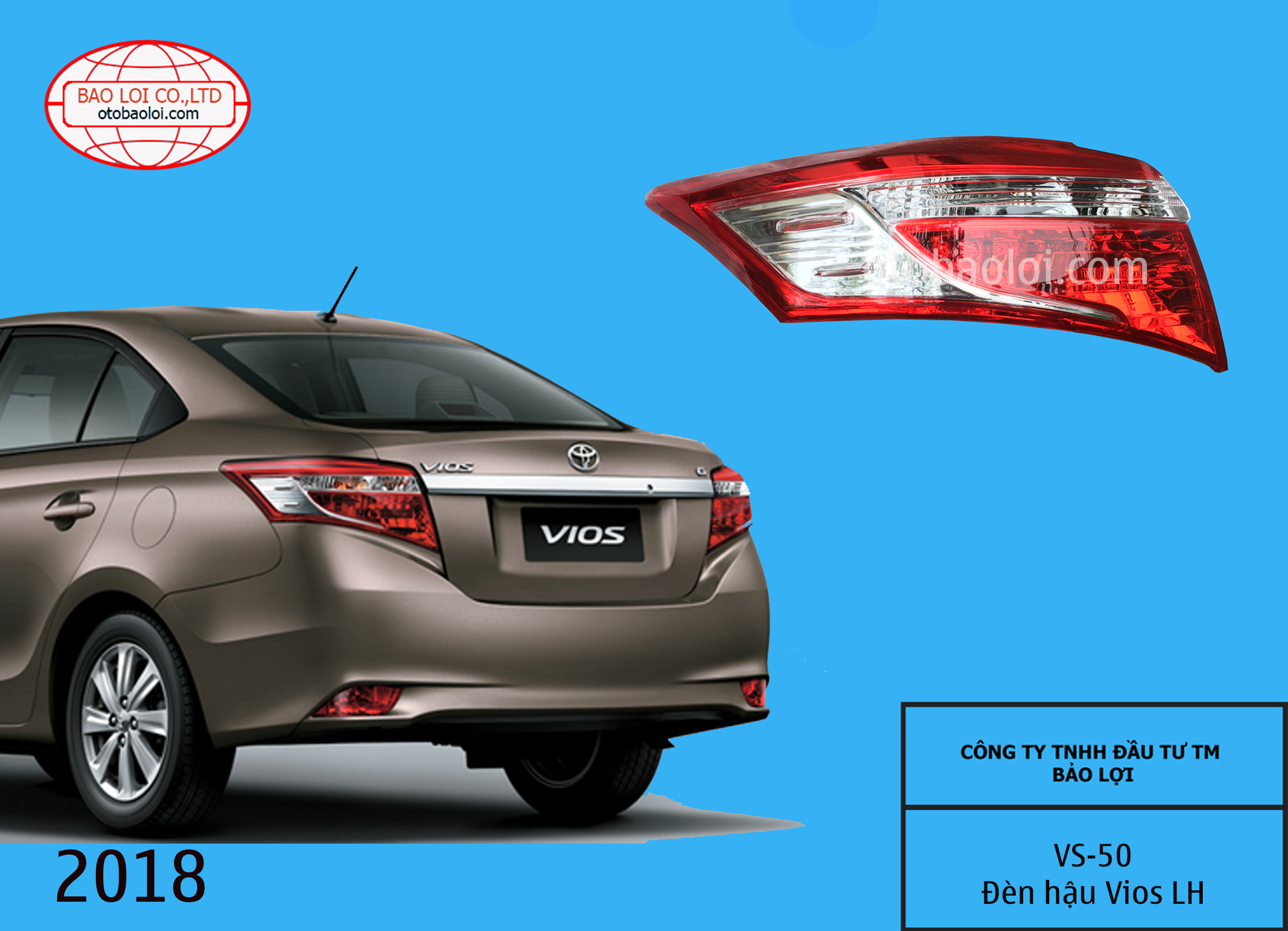 Đèn hậu Vios  LH	