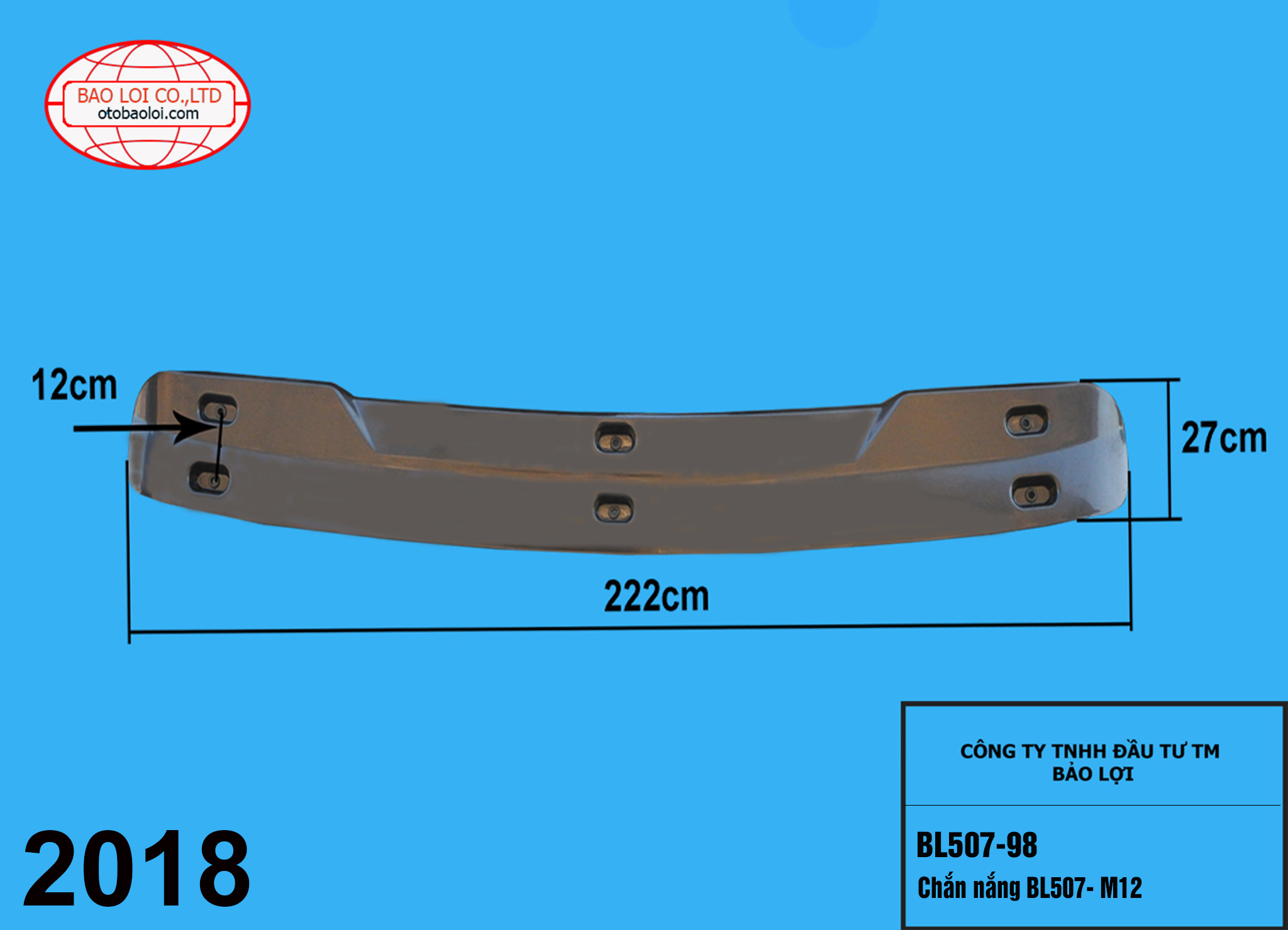 Chắn nắng BL507- M12