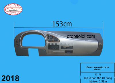 Táp lô ban thờ TH đồng hồ tròn 1.53m