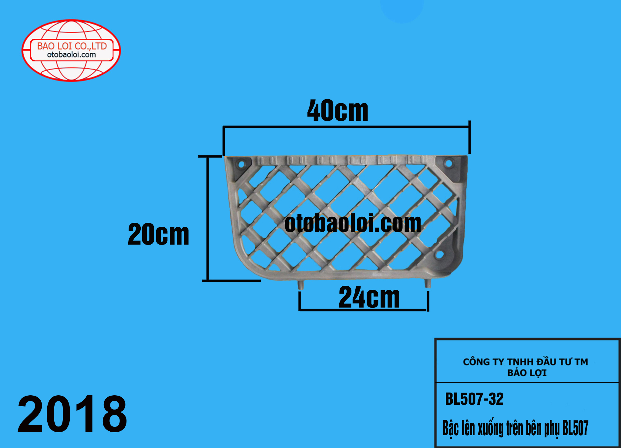 Bậc lên xuống trên bên phụ BL507
