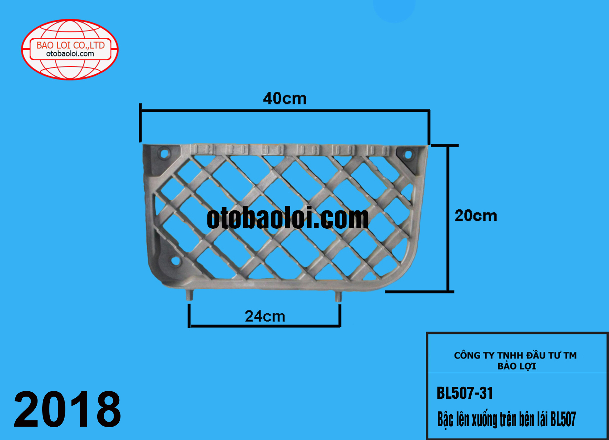 Bậc lên xuống trên bên lái BL507