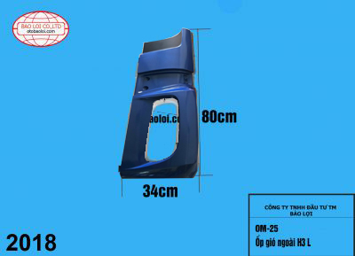 Ốp gió ngoài H3 L