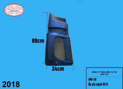 Ốp gió ngoài H3 R
