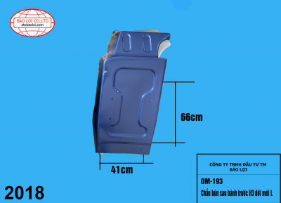 Chắn bùn sau bánh trước H3 đời mới L