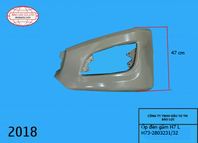 Khoang đèn gầm Tải thùng H7 L (loai be)