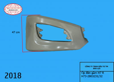 Khoang đèn gầm Tải thùng H7 R (loai be)