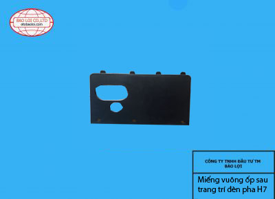 Miếng vuông ốp sau trang trí đèn pha H7