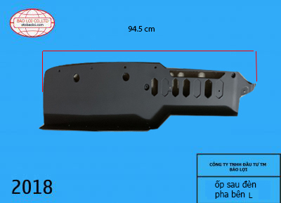 ốp sau đèn pha bên L