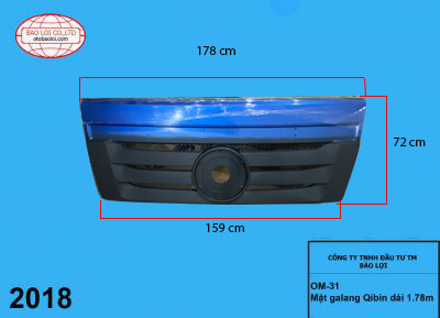 Mặt galăng Qibin  dài 1,78m phun sơn