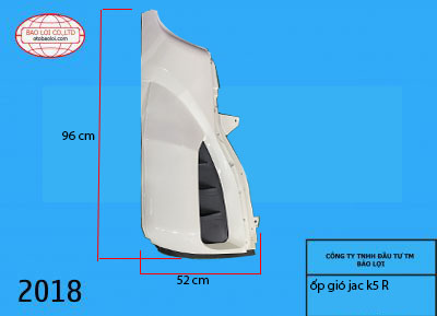 Ốp gió jac K5 R