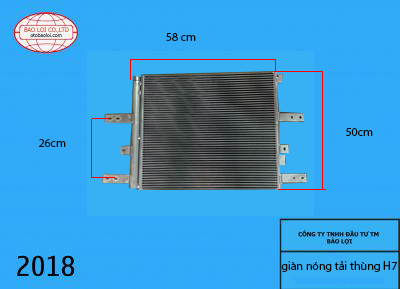 Giàn nóng tải thùng H7 (nhiều chân)