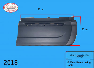 Vè bình dầu Maxxforce miếng đuôi L