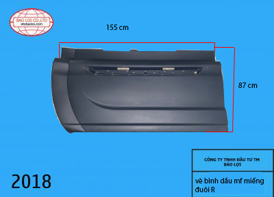 Vè bình dầu Maxxforce miếng đuôi R