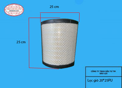 Lọc gió 20x25