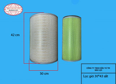 Lọc gió 30* 42