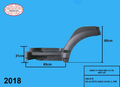 Vè xe 2010 mảnh trước L HW