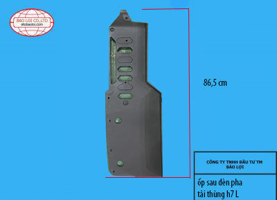 Ốp sau đèn pha tải thùng H7 L