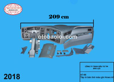 Táp lô bàn thờ màu ghi Howo A7 